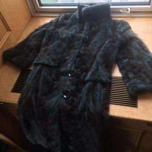 Tuleh Mink Coat- Teal